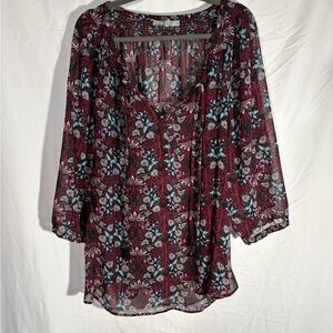 Floral Sheer Blouse